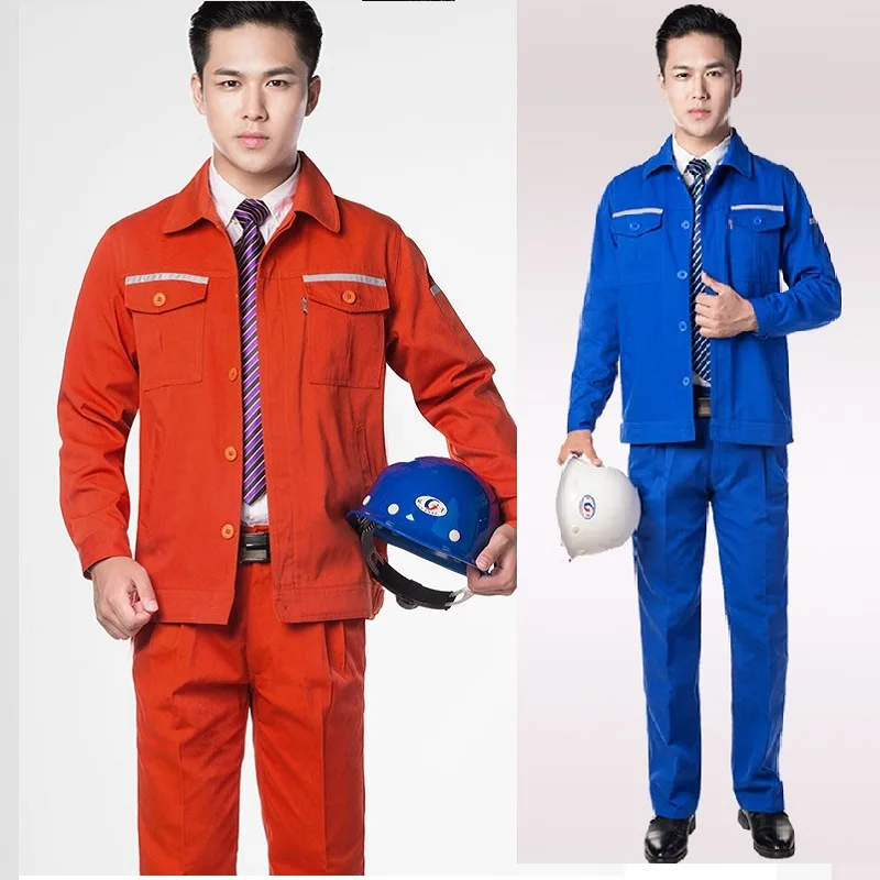 

Workwear For Men Reflective Coverall Workshop Uniform Overalls Work Suit Worker Repairman Sanitation Road Construction Workshop