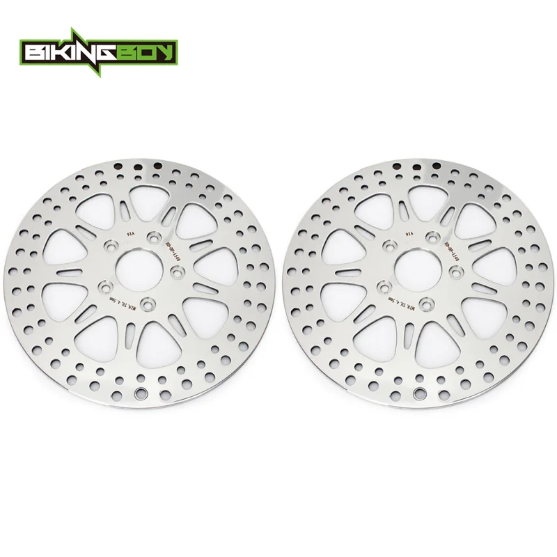 BIKINGBOY Tour Glide FLTC Sportster XLH 883 1100 1200 Road Glide FLTR 89 90 91 92 93 94 95 96 97 98 99 Front Brake Discs Rotors