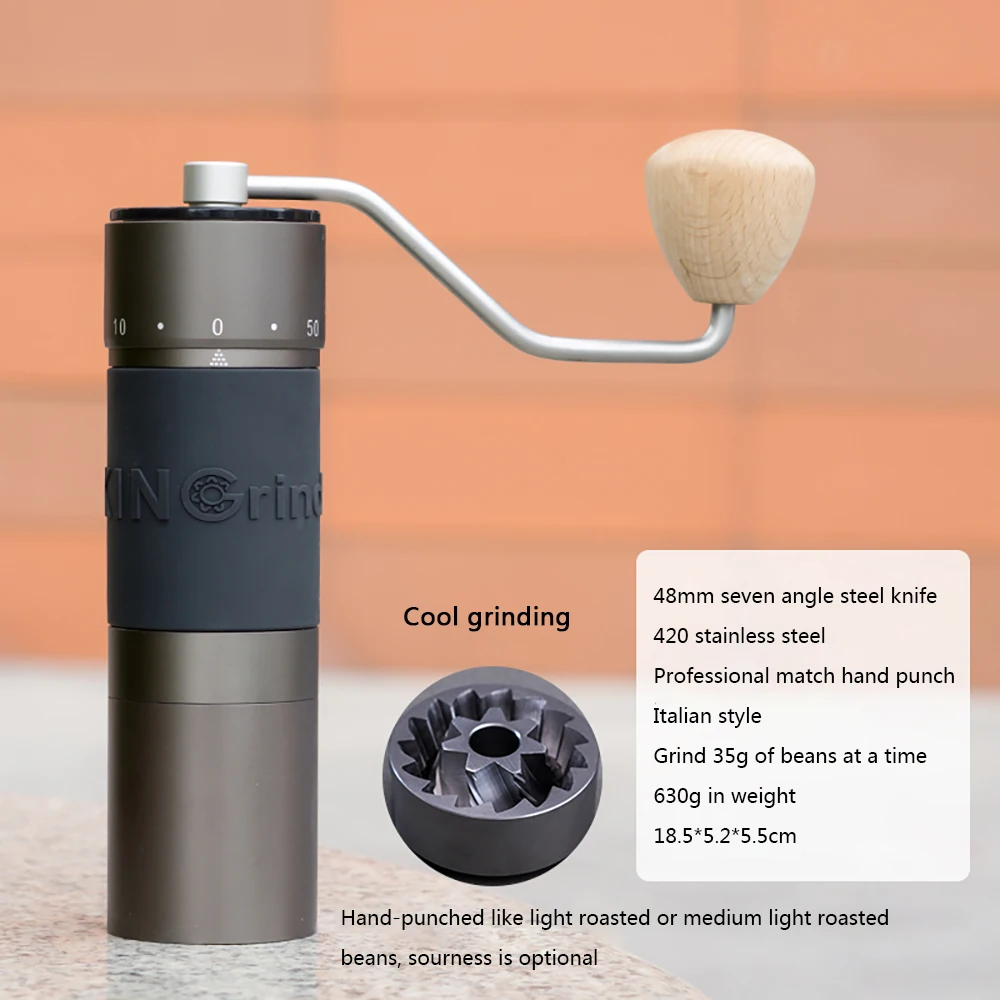 

New Espresso Manual Coffees Grinder High Quality Aluminum Portable Coffee Grinder High-end grinding core Burr Coffee Grinders35g