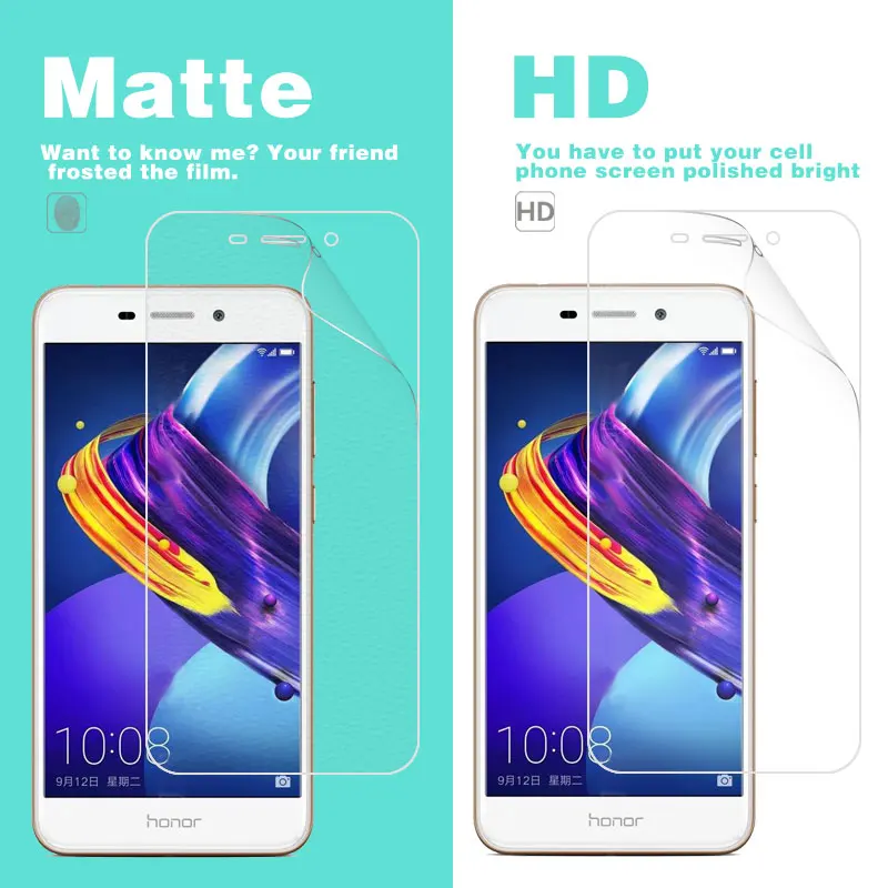 Front Clear Glossy HD Film For Huawei Honor V8 Max V9 Play Maimang 2 3 4 5 6 Matte Anti-glare Film Cover With Cleaning Tools