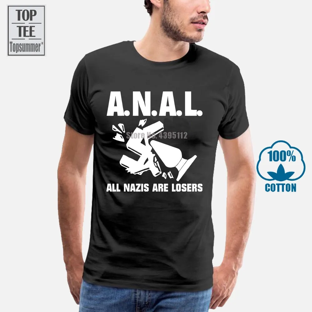 T-Shirt Groe S 4Xl A.N.A.L. Fck Nzs Gegen Nazis Antifa Antifaschist