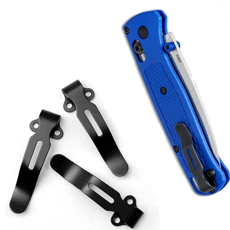 Stainless Steel Back Clip Knife Tool, DIY Accessories for Benchmade Bugout 535 Folding Pocket Clamp, 1Pc