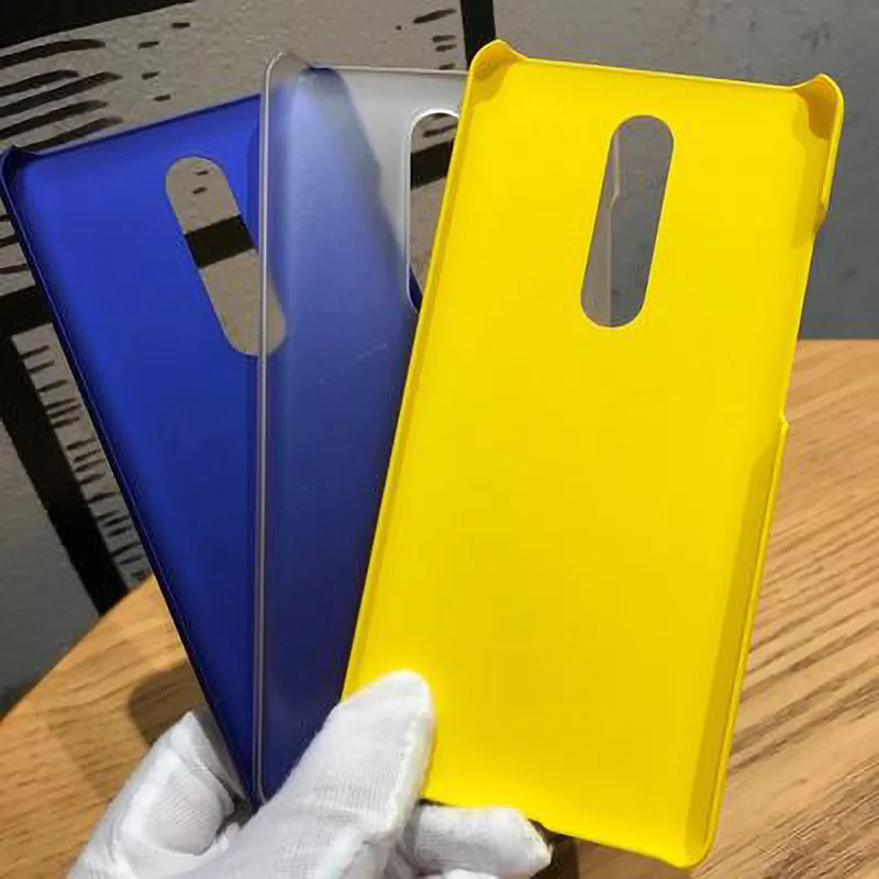RK01 Ultra-Thin Frosted Solid Color Hard Shell Half Cover Protective Shell For Redmi Note 5/Note 6/Note 7/Note 8/Note 9/Note 10