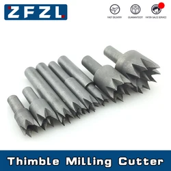 1pc Woodworking Lathe Thimble Milling Cutter For Wood Router Bit Buddha Beads Ball Knife