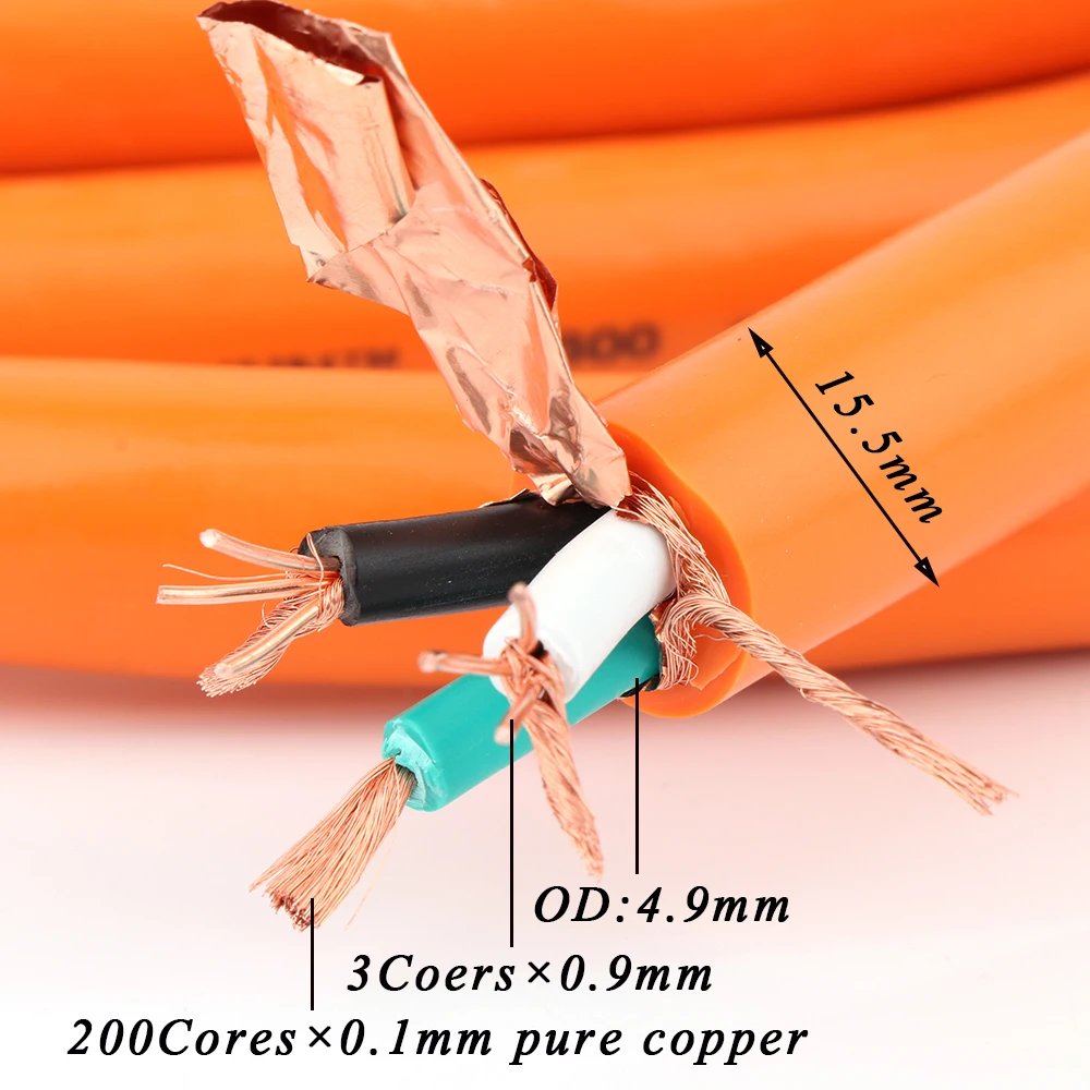 5N OFC copper audio power cable (Linn K-800 style) Bulk cable ,Handmade Diy cable HiFi audio power wire, AC supply power line