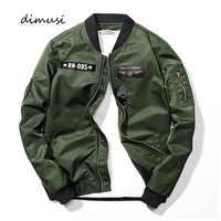 DIMUSI Men's Bomber Jackets Casual Male Outwear Windbreaker Coats Fashion Hip Hop Men Sports Pilot Baseball Jackets Clothing