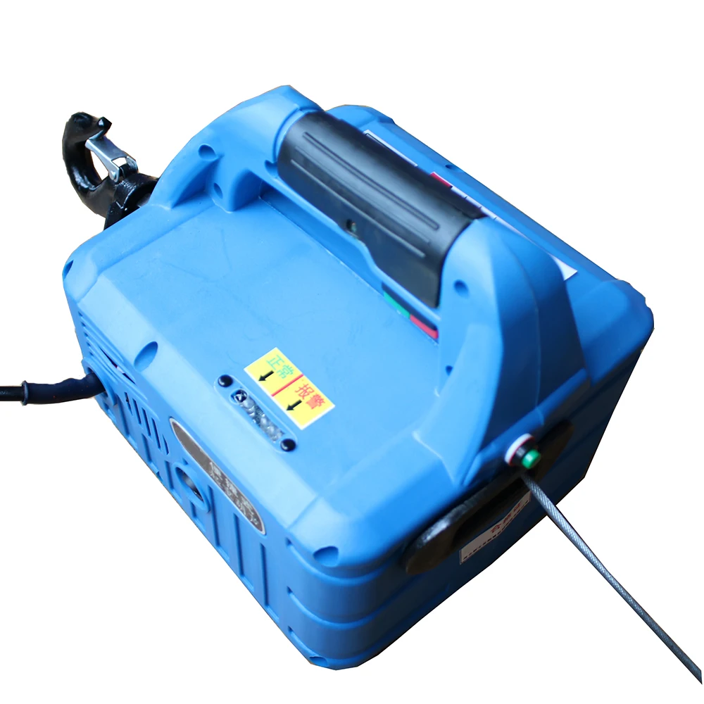 220V 500KG 7.6M  Portable Electric Winch with wireless remote controller winch traction block Electric hoist windlass free shipp