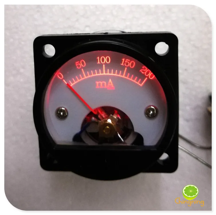 SO-45 200mA Ammeter with Backlight, Tube Amplifier Meter Head, Audio Accessories, Cathode Current Measurement Pointer Type