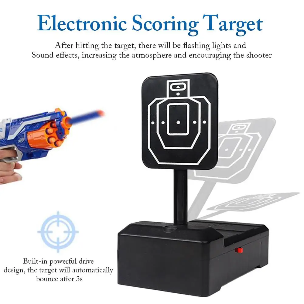 Electronic Target Intelligent Auto-Reset Electronic Scoring Target Toys For NerfToy Shooting Training Sports Game