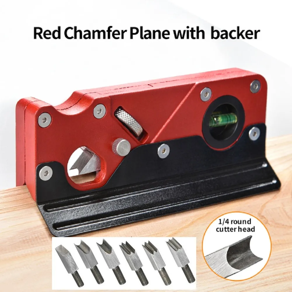 Woodworking Blade Chamfer Hand Planer With Backer Edge Corner Plane Manual Planer Chamfering And Trimming Accessories