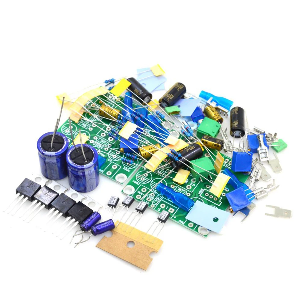 Satu Pasang Kit DIY Versi Klasik TIP41C JLH1969 12-24VDC Kelas A Amplifier Audio Saluran Ganda Papan Amplifier AMP Mini