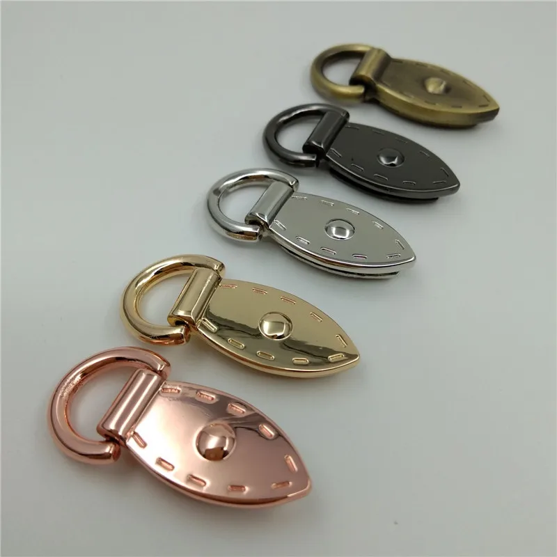 (10 PCS/lot) manufacturers wholesale handbags metal accessories leaf shape shoulder strap chain link decorative buckle