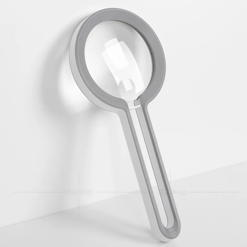 Loupe portative légère à poignée creuse 5X10X, lecture haute définition pour les personnes âgées