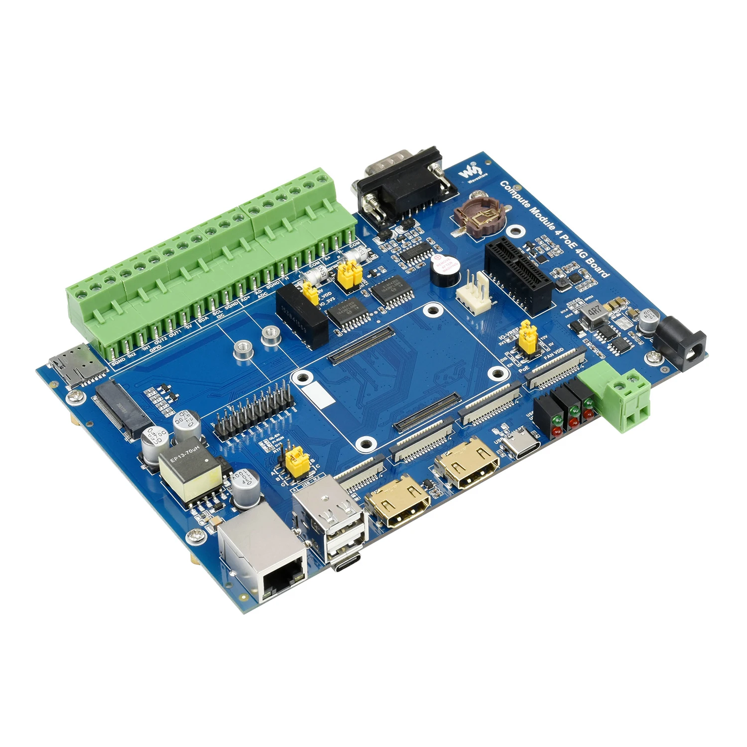 CM4 Expansion Board 4G LTE PoE With Case Starter Kit for RPI Raspberry Pi Compute Module 4 Lite eMMC