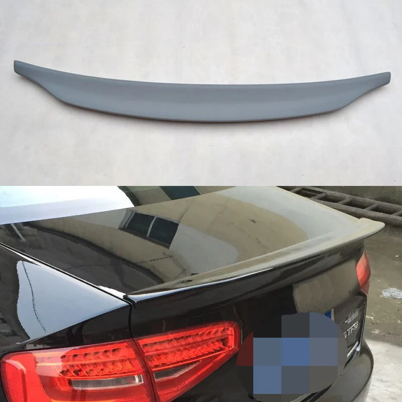 

Для Audi A4 B8.5 Стандартный S-образный Улучшенный стиль CA Неокрашенный праймер FRP задний спойлер багажника автомобильное крыло 2013-2015