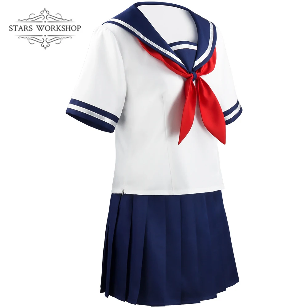 Fantasia de cosplay de y256, vestido japonês de uniforme escolar jk, jogo quente de simulador, para mulheres, ayano aishi