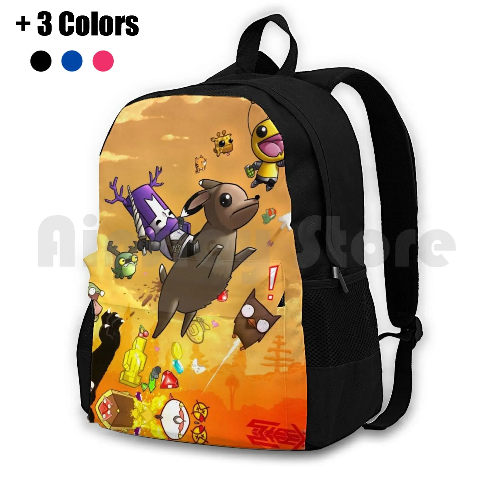 Poop Deer Outdoor Hiking Backpack Riding Climbing Sports Bag Castle Crashers Castle Crashers The Poop Deer