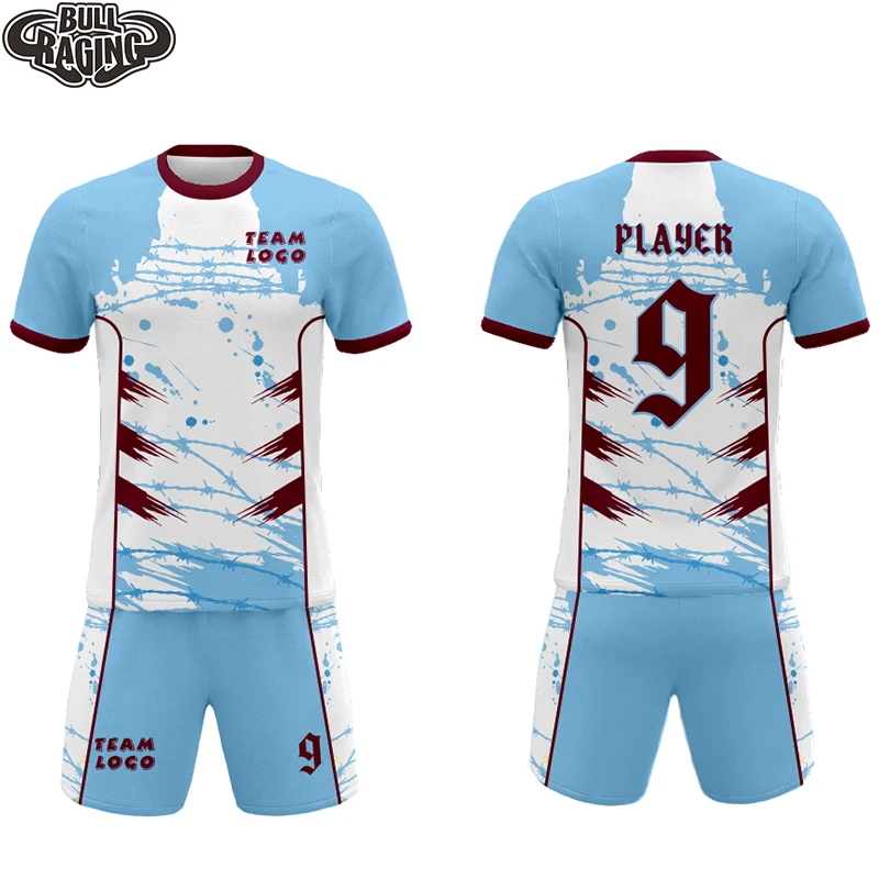 inkjet white green design full prinitng sportswear maker sublimated football jerseys custom