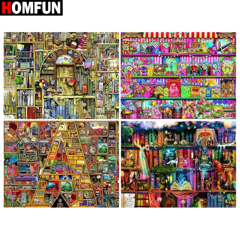 Homfun pintura com diamante bordado