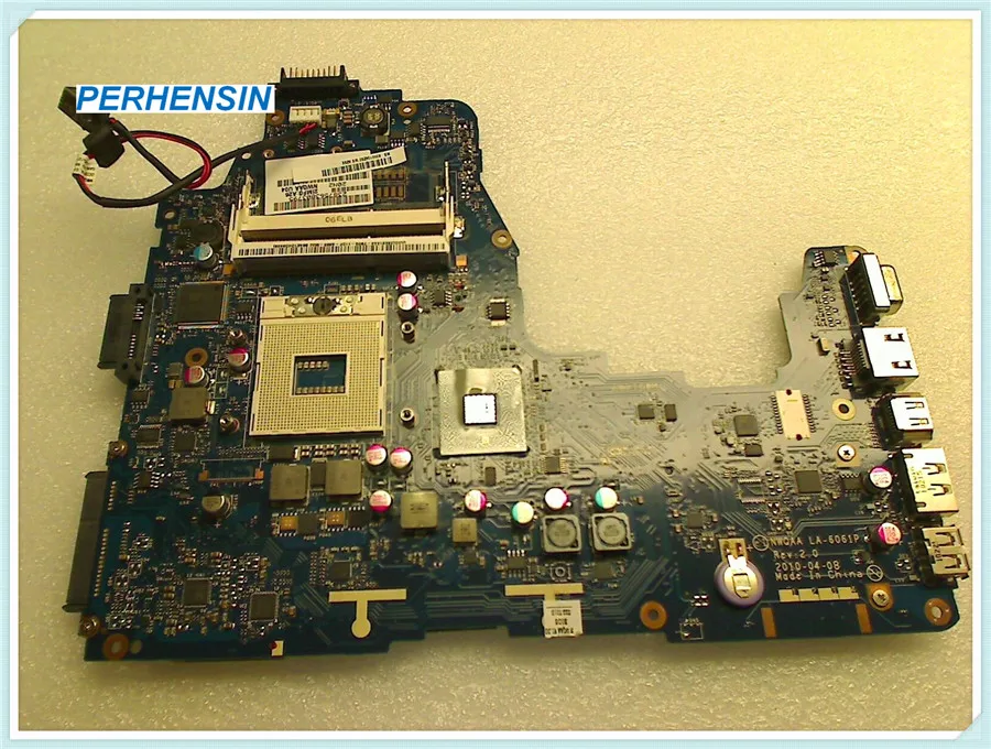 Motherboard original para satélite TOSHIBA A660 A665, LA-6061P, 100% testado bom, K000104250