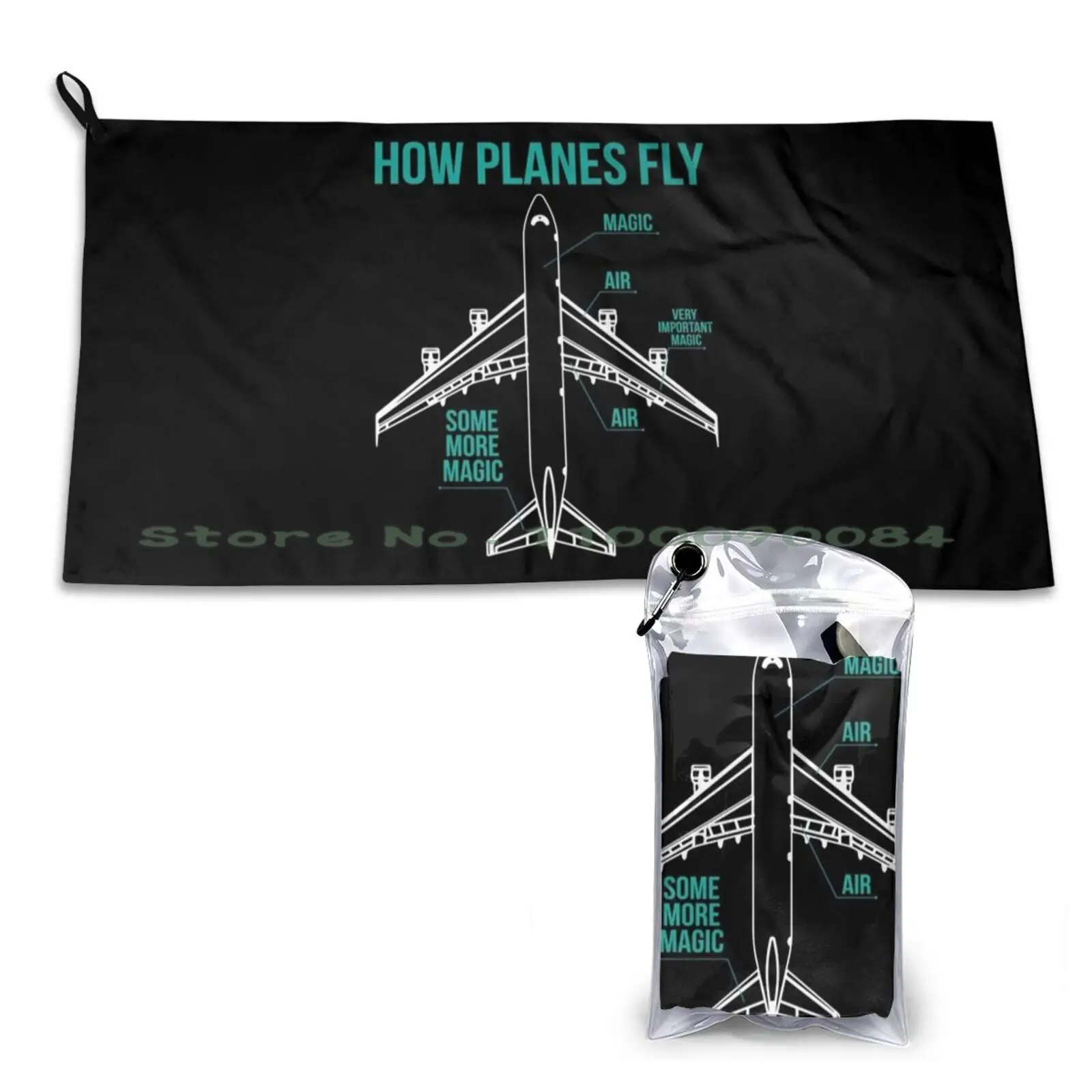 How Planes Fly Funny Aerospace Engineering Gift Quick Dry Towel Gym Sports Bath Portable Pilots Engineering Brain Glider