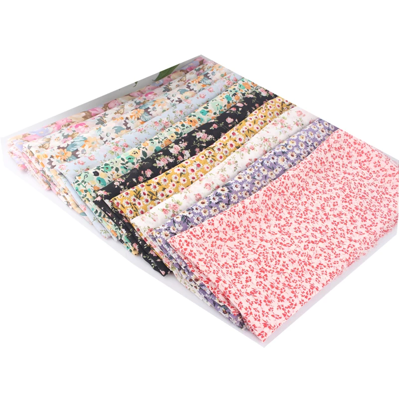 Little Daisy French Floral Chiffon Drape Fabric Liberty Chiffon for Sewing DIY Dress By The Meter