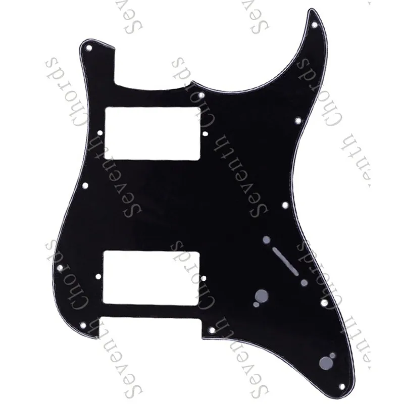 3 Ply HH Elektrische Gitarre Gitarre Schlagbrett Scratch Platte PickGuard Anti-scratch Platte Mit Schraube 2pot Montieren Loch gitarre Teile – Detail 5
