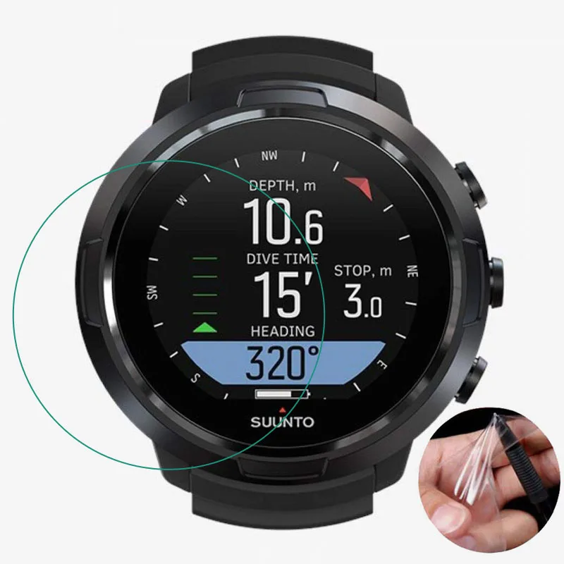 2 sztuk TPU miękka przezroczysta ochronna folia ochronna do Suunto D5 zegarek do nurkowania Smartwatch zabezpieczenie ekranu (nie szkło