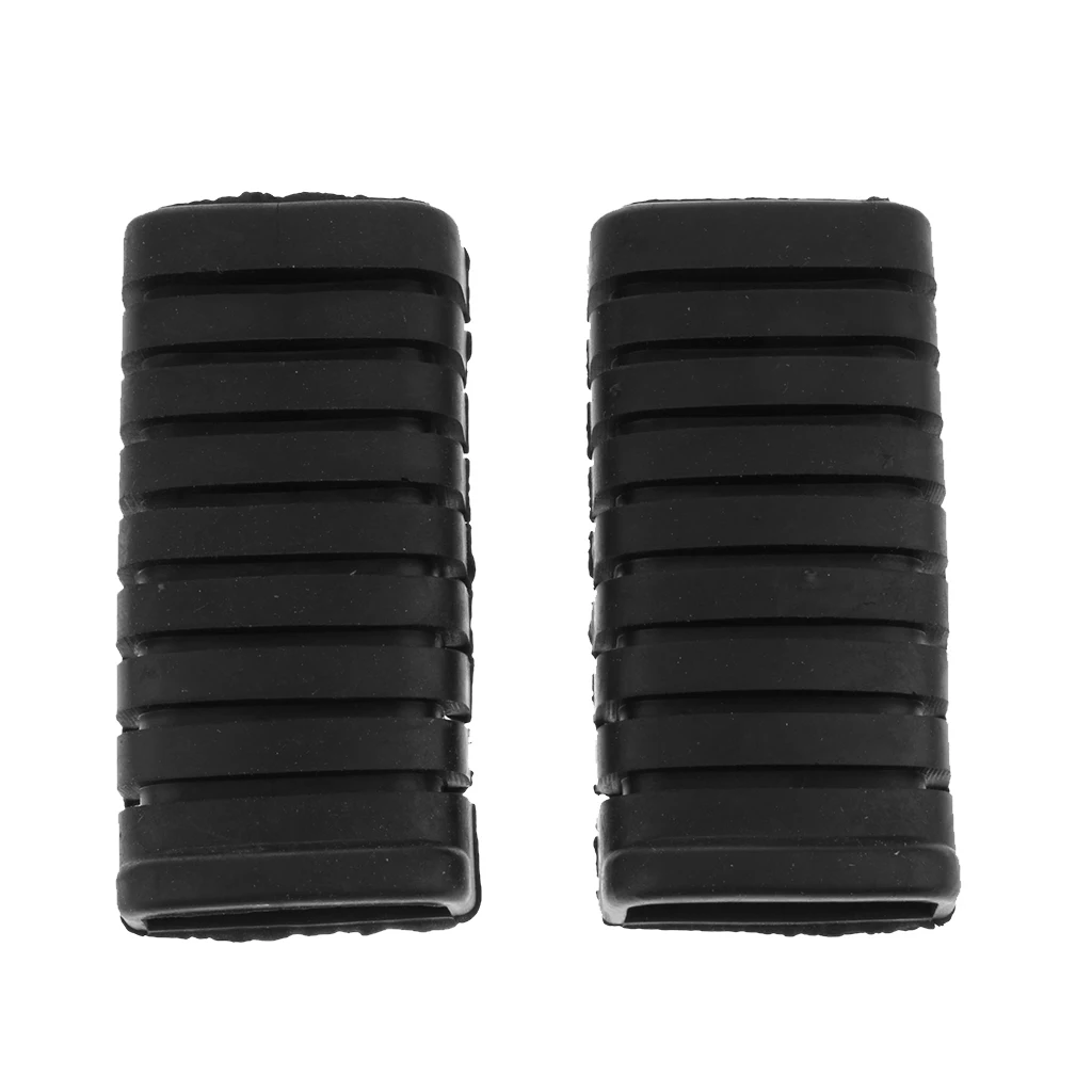 2 Pieces Motorcycle Rubber Footrest Pedal Foot Peg Cover Shell for