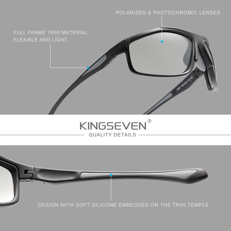 KINGSEVEN 2022 Cưỡi Kính Mát Nữ Phân Cực Thể Thao Xe Đạp Núi Kính Oculos Gafas Cho Lái Xe Cho Nam/Nữ