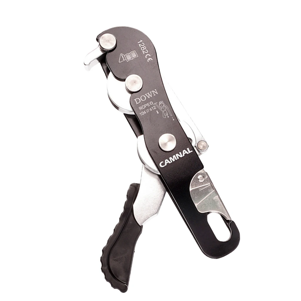 MagiDael kendini frenleme durdurma Descender dişli 9-12mm halat tırmanma mağaracılık Rappelling dağcılık güvenlik koruma ekipmanları