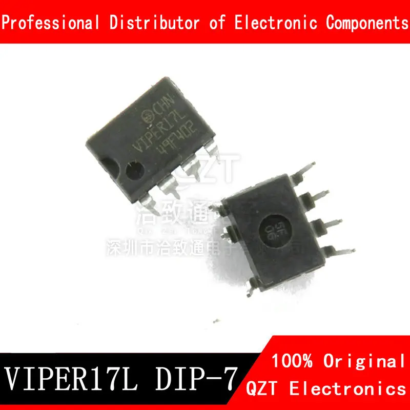 Viper17l viper17h viper17 chip de alimentação dip-7, linha de placa de indução panela de indução chip comum de placa de indução com 10 peças