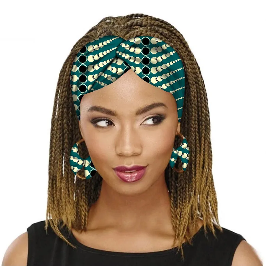 

Fashion Women Girls Summer Bohemian Hair Bands Print Headbands Vintage Cross Turban Bandage Bandanas HairBands Hair Accessories