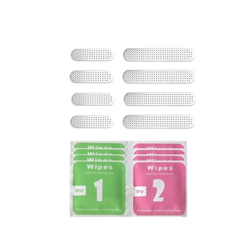 8Pcs Universal Metal Phone Speaker Anti Dust Mesh Sticker for iphone 13 12 11Pro 24BB