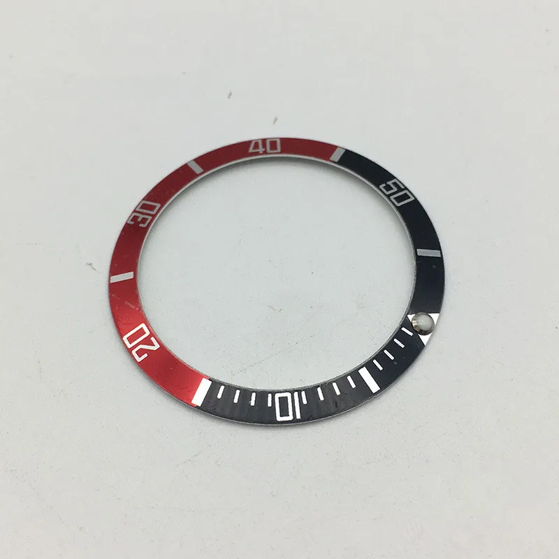37.5mm Aluminum Alloy Watch Bezel Insert For Submariner Seiko SKX007/009/011 Series Replacement  Accessories 4 Colors Optional
