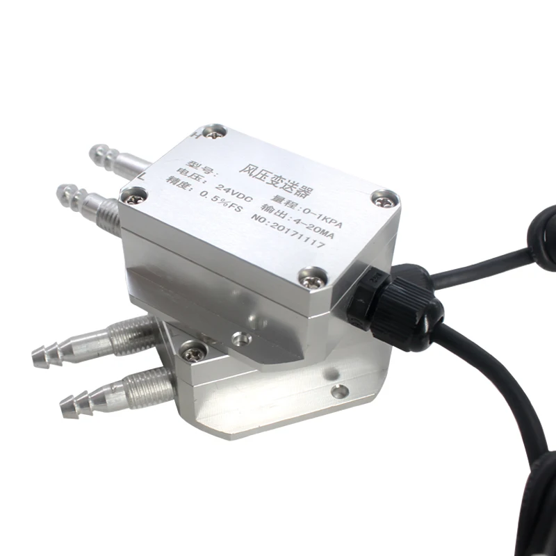 Imagem -05 - Diferencial do ar Transdutor de Pressão Diferença Digital Micro ar Vento Pressão Transmissor 420ma 010v 05v Sensor 0-100kpa