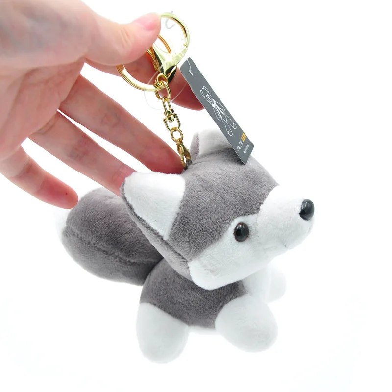 10cm MNI Doll Little Husky Doll Plush Toy Keychain Pendant Gift Claw Machine Doll Christmas Toys