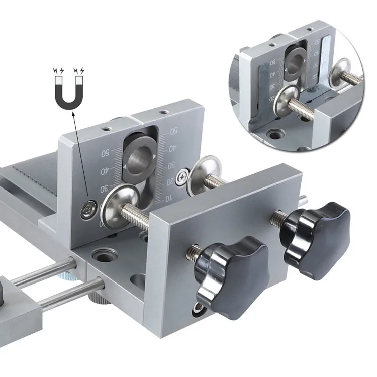 Free Shipping Woodworking Puncher Locator Wood Doweling Jig Adjustable Drilling Guide For DIY Furniture Connecting Position Tool