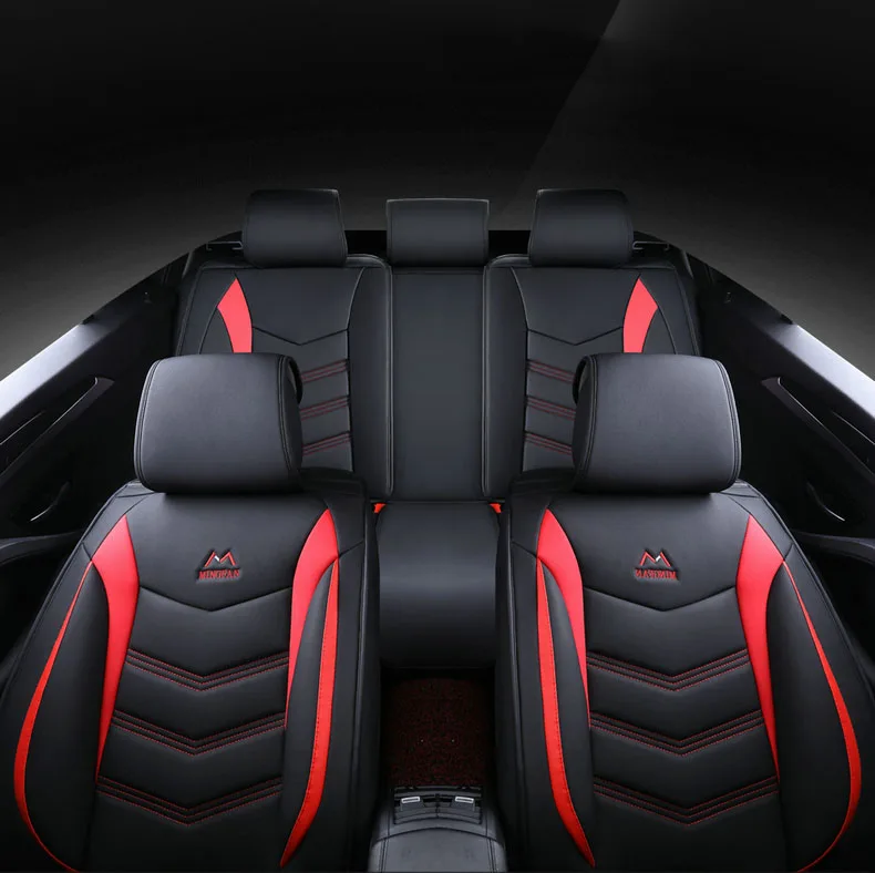 Universal car seat cover leather autocovers for mitsubishi pajero v73 v93v97 Eclipse Cross outlander lancer car accessories auto