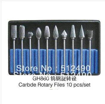 

Hot sale Carbde Rotary Files 10pcs/set,GH860,jewelry tools,goldsmith tools