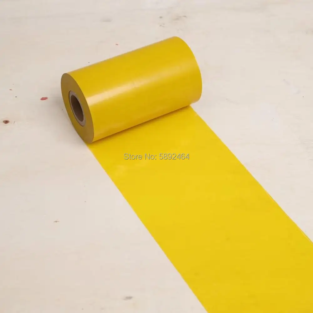 Color Barcode Printing Thermal Transfer Ribbons Wax 60 70 80 90 100 110mm 300m red blue green Yellow white Grey Golden Silvery