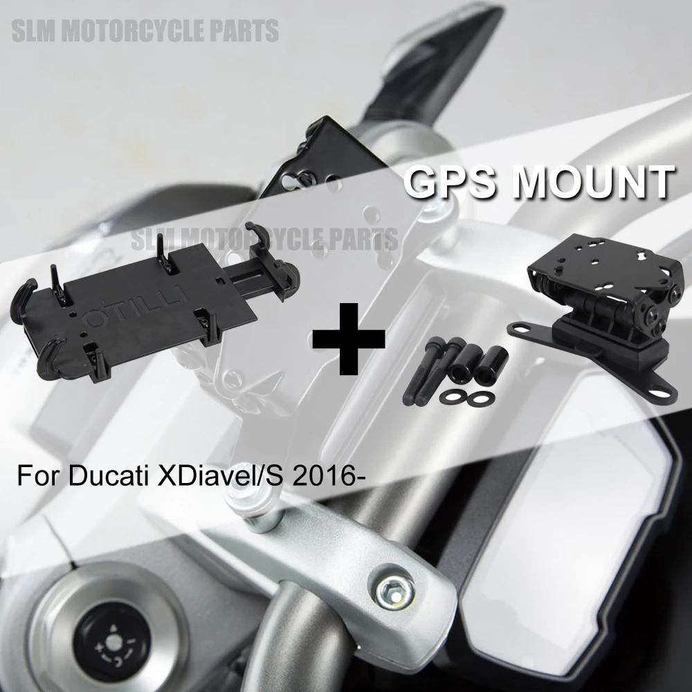 

NEW For Ducati XDiavel X Diavel S Windscren Bracket Mount Smartphone GPS Holder Phone navigation bracket 2016-2022 2021 2020