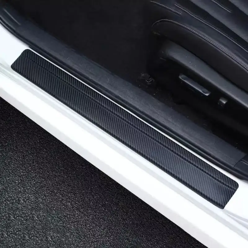 4PCS Car Door Threshold Sill Guard Protector Stickers For HONGQI H5 HS5 HS7 HS9 Car Styling Accessories