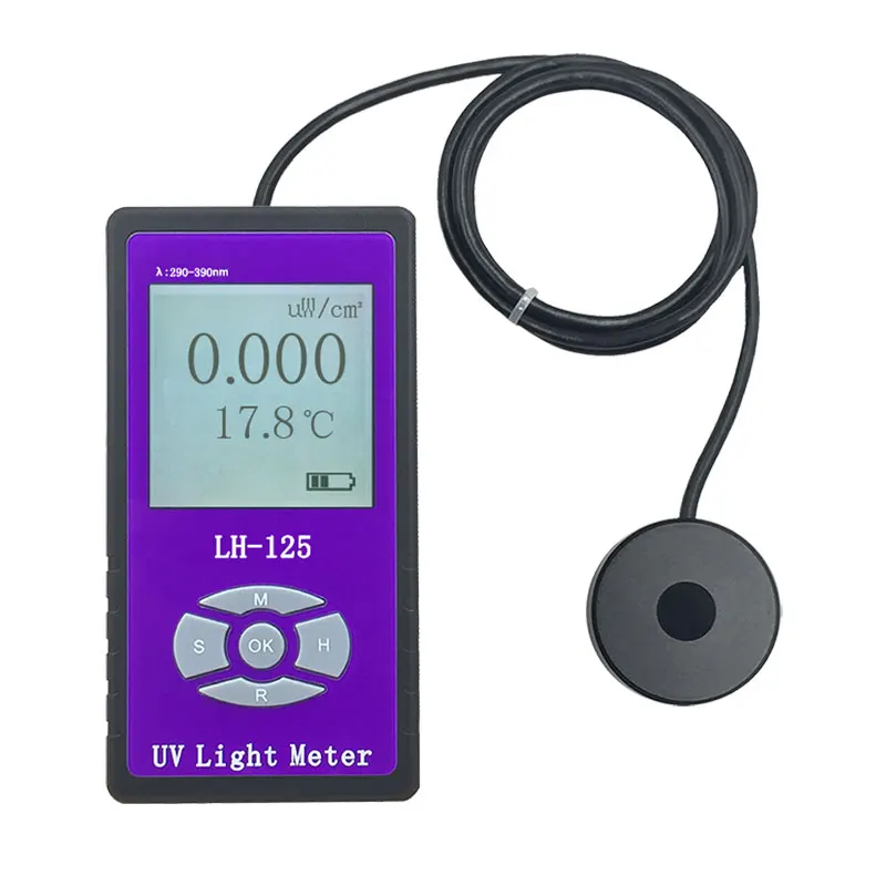 UV Power Meter Light Irradiance Tester Radiometer Transmittance blocking rate UVA UVB Tester Detector UPF test cloth fabric