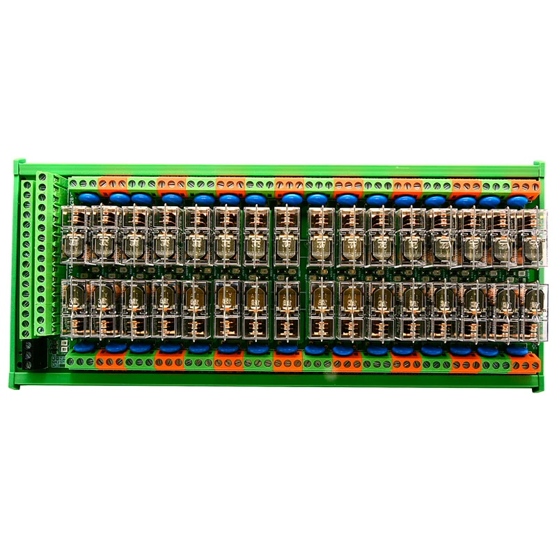 

32-channel Electromagnetic Relay Module Transistor PLC Single Chip Microcomputer DC Output Control Amplifier Board 16A