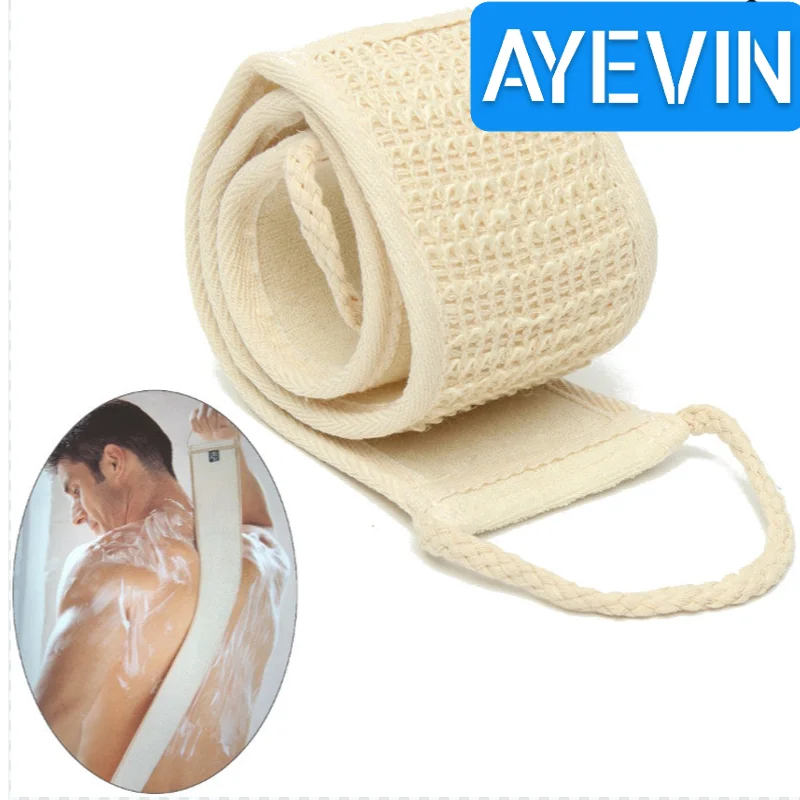 

1Pcs Natural Soft Exfoliating Loofah Bath Shower Unisex Massage Spa Scrubber Sponge Back Strap Body Skin Health Cleaning Tool