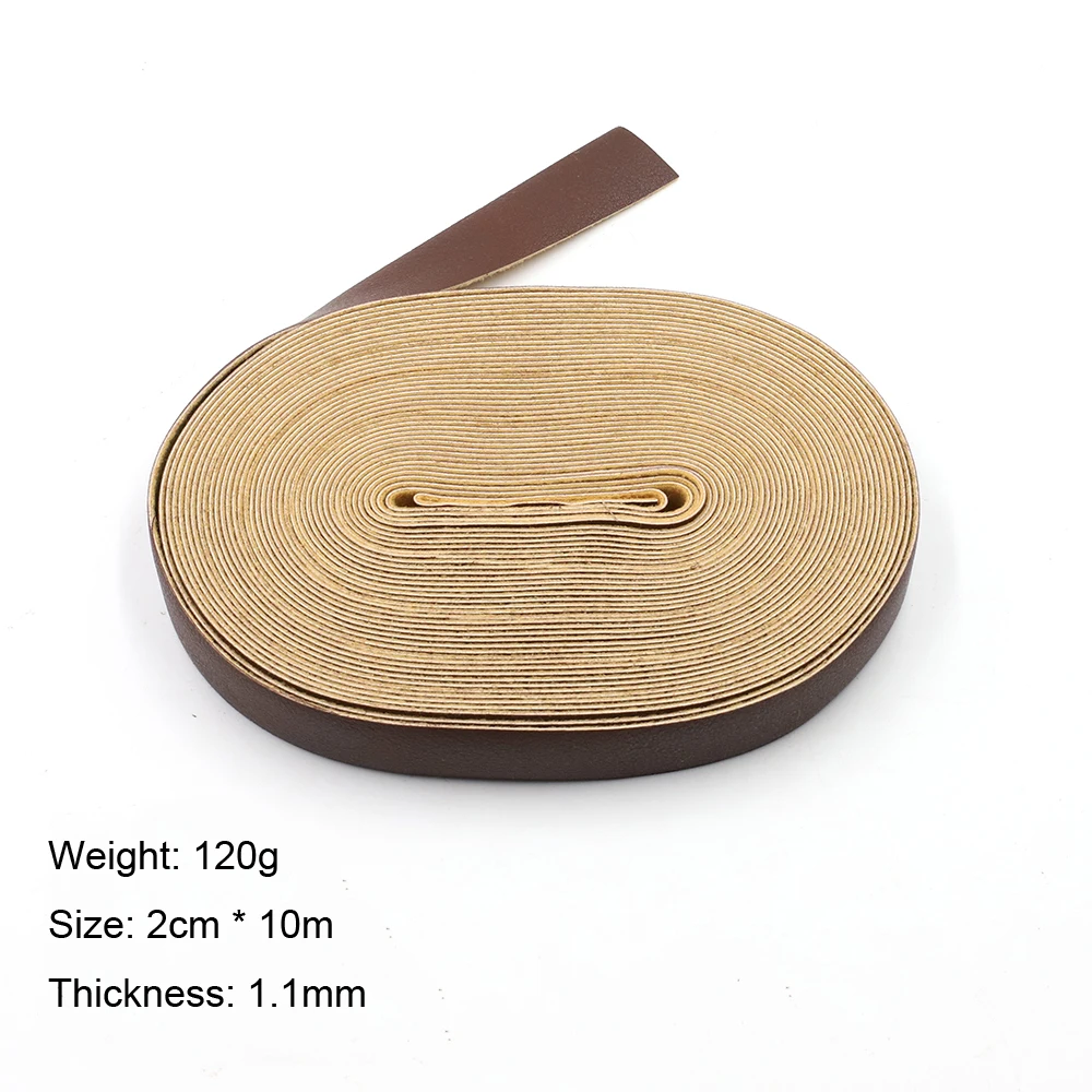 10 Meters DIY Leather Crafts Straps Strips Soft Leather Crafts Accessories Belt Handle Luggage Accessories Durable Luggage Belt