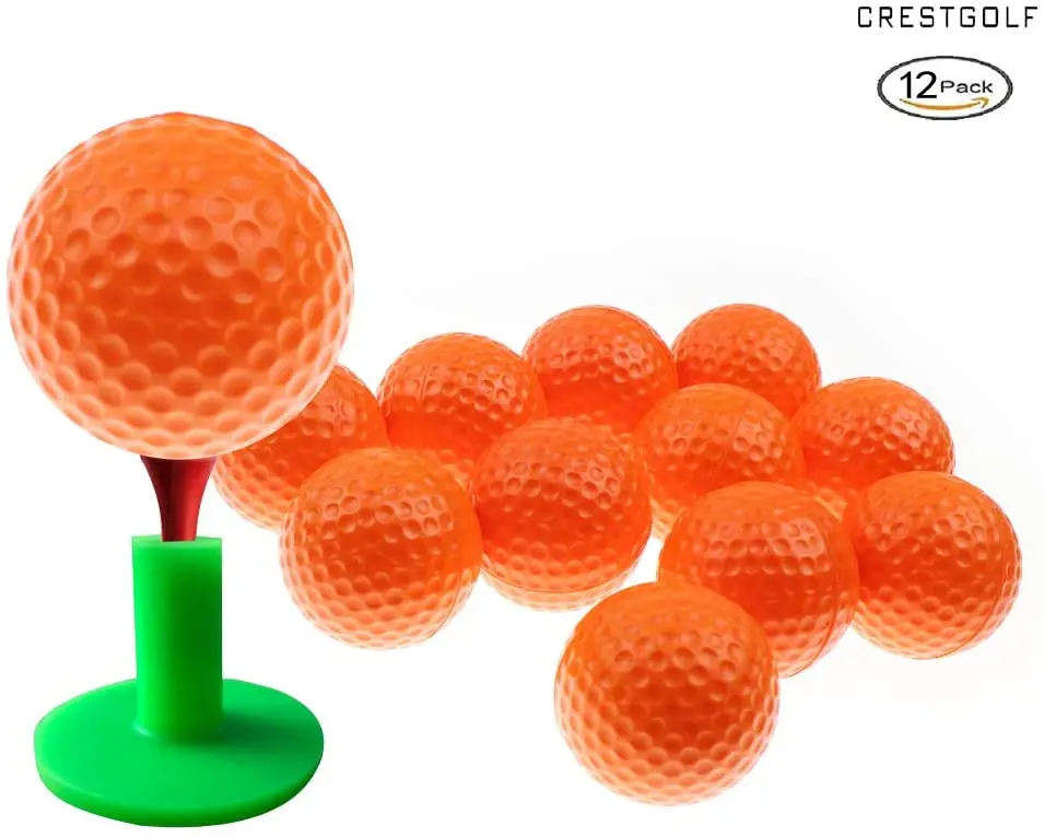 CRESTGOLF 12pcs Per Pack PU Foam Sponge Golf Practice Balls Indoor Outdoor Practice Training Balls Balle De Golf Golf Pelotas