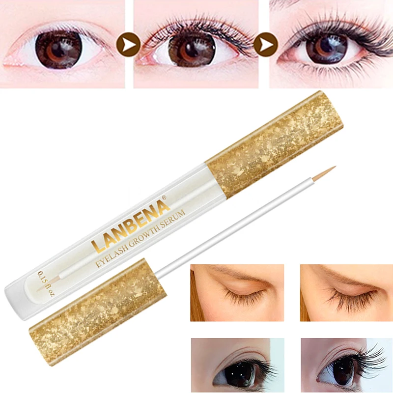 Lanbena Eyelash Growth Serum Lambena for Eyelashes Cilia on Eyes Eyewinker Lengthening Eyebrow Lift Enhancer Vitamin E Treatment