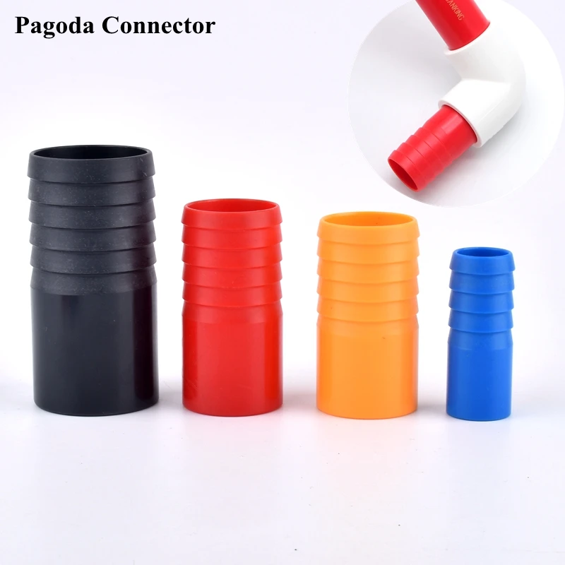 

1pc O.D 20-50mm UPVC Pagoda Connector Aquarium Fish Tank Hose Joint Accessories Garden Watering Irrigation Water Pipe Adapter